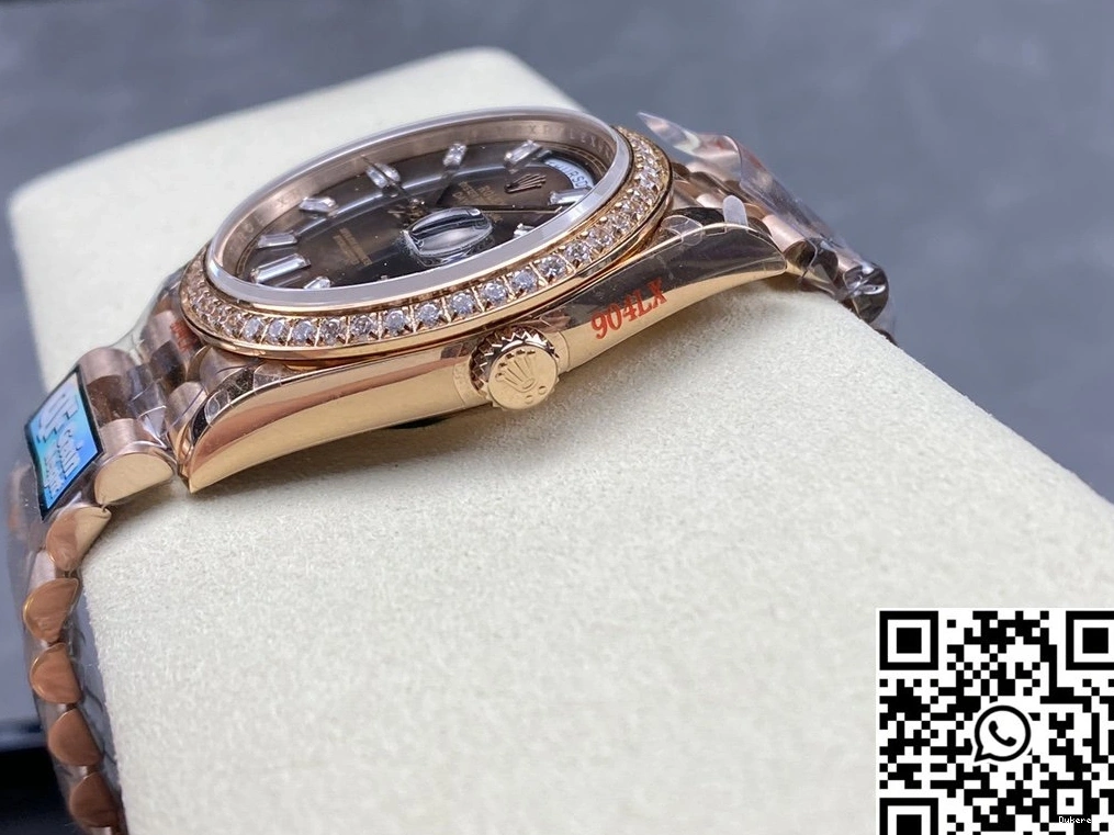 QF Factory Tungsten Day v5 M228345rbr-0006 Steel Rolex Dial Date Chocalate 0407